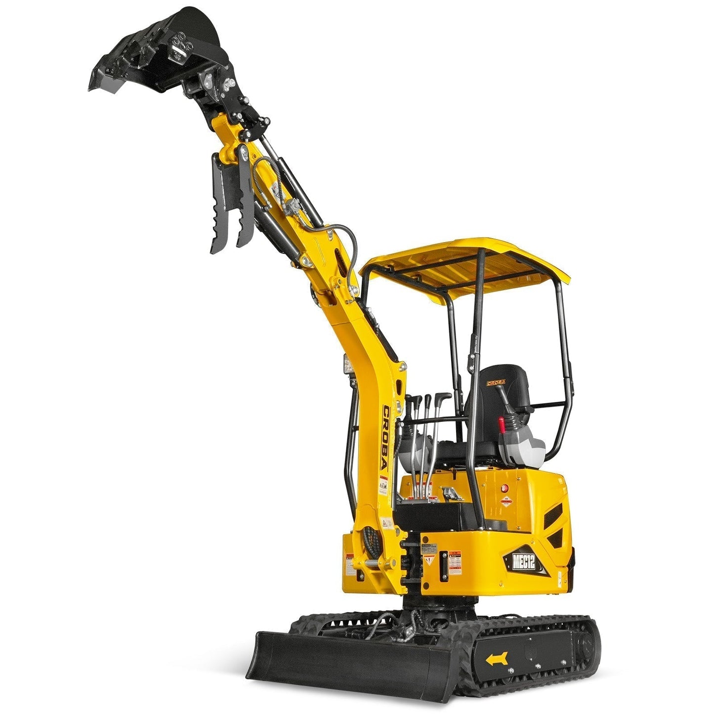 Mini Compact Excavator Kubota D722 Engine, 65.7” Max. Digging Depth, 2700 LBS Operating Weight, MEC12